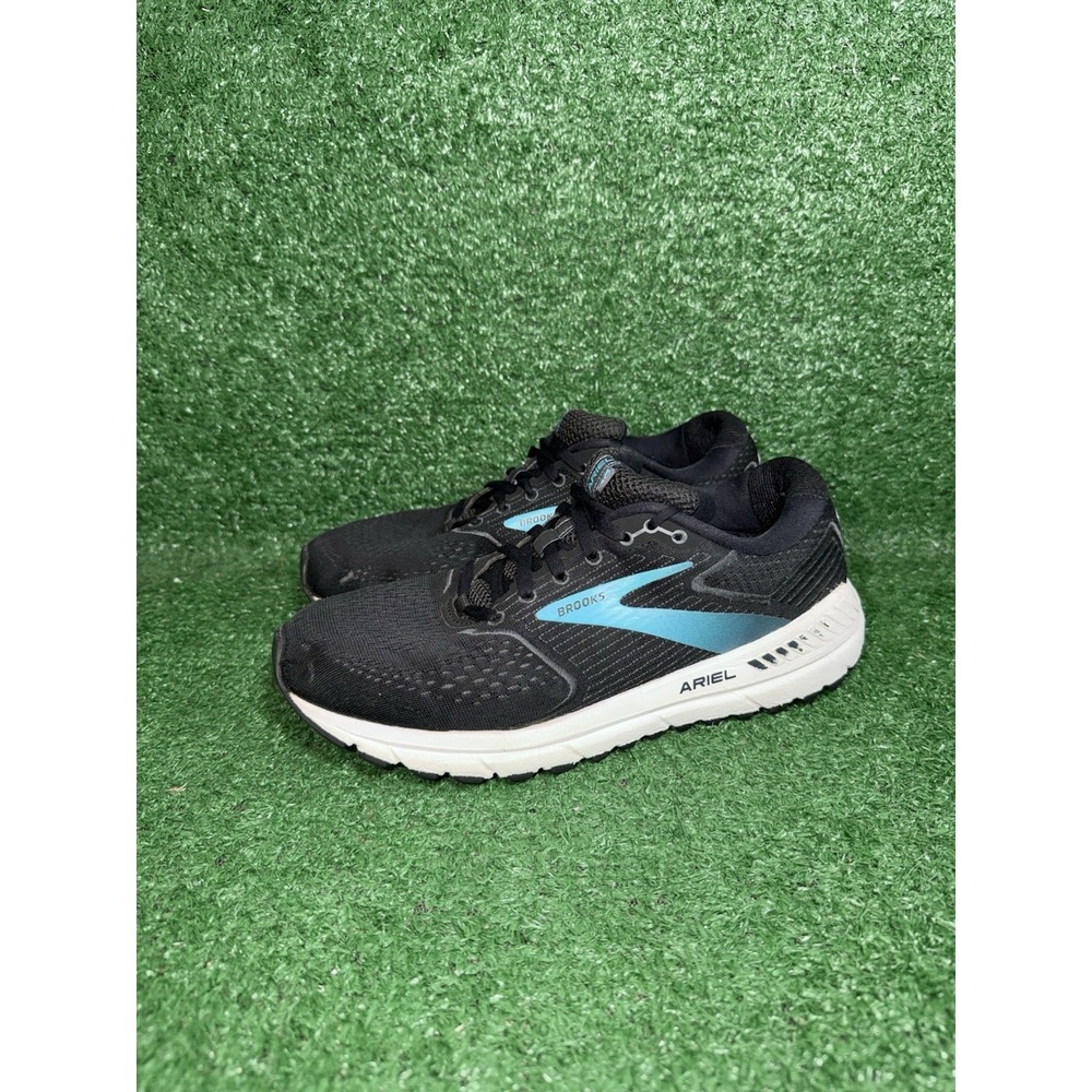 Brooks Women Size 10.5 Ariel 20 Black Blue Running Shoes Walking Comfort Sneaker - Picture 4 of 9